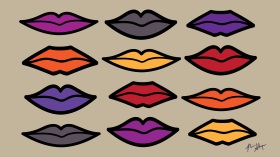 Hapa Mag - Lipstick Graphic / Art Medium: Adobe Illustrator